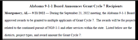 Grant Cycle 7 Press Release